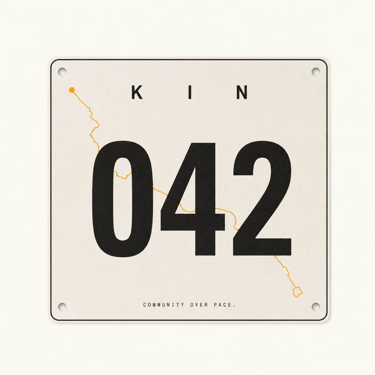 KIN — race bib