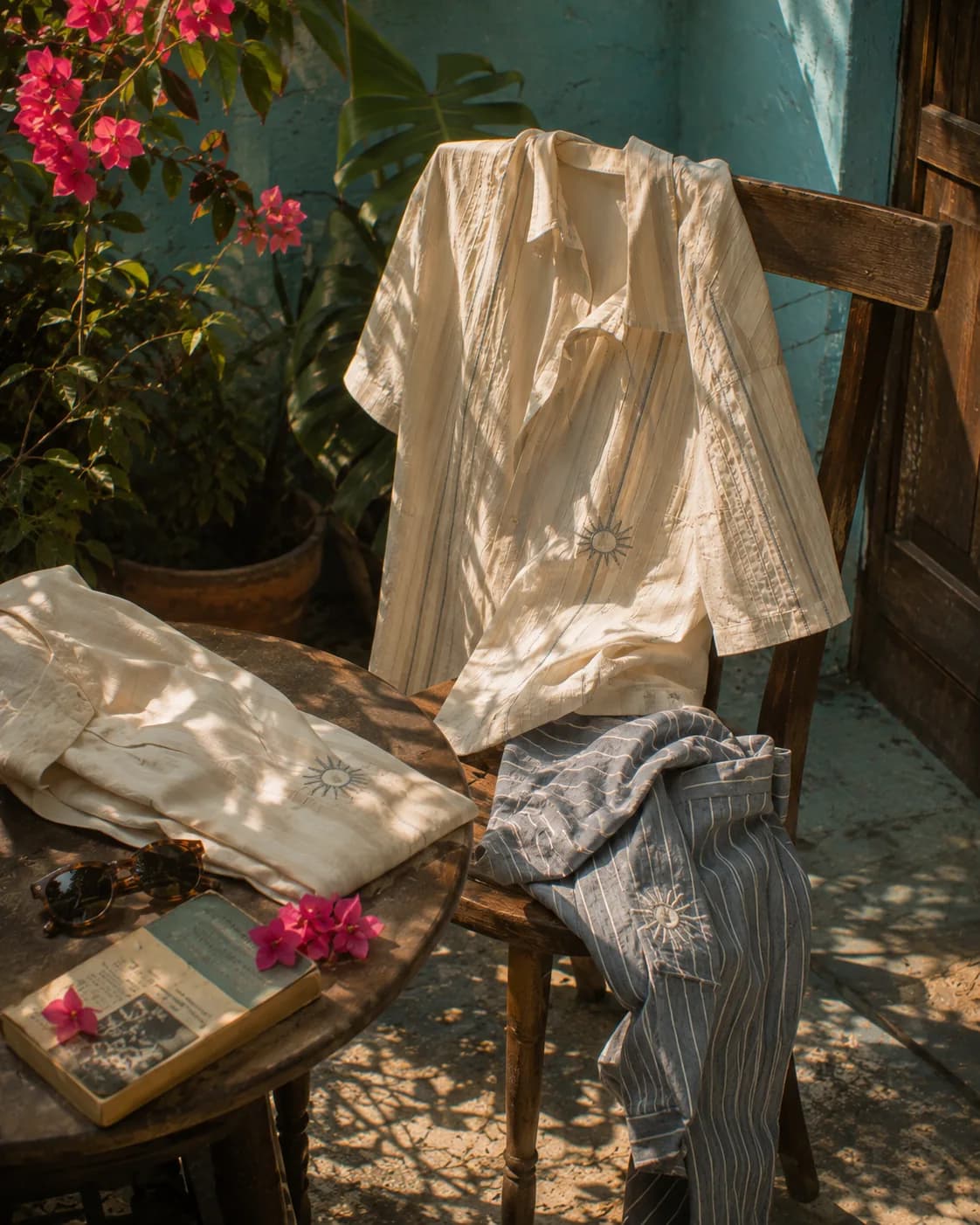 Warping Theories — the range laid out in a courtyard