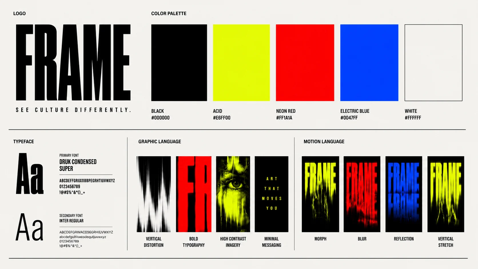 FRAME '26 — Identity system